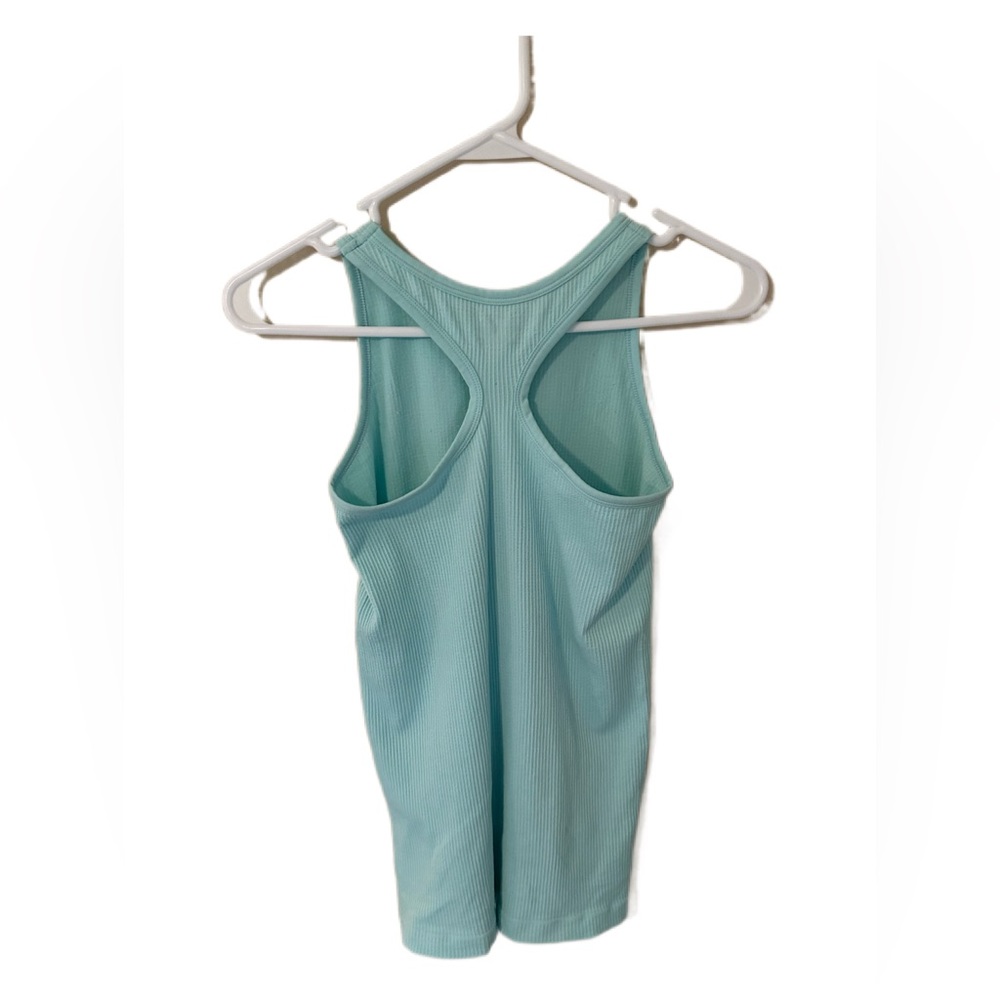 Athleta Ribbed Racer Back Tank Size Medium - Picture 2 of 3